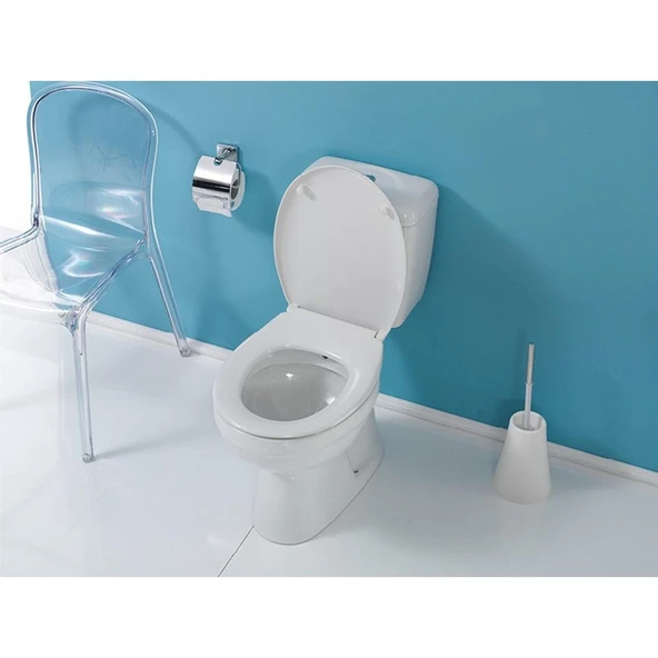 Turkuaz Lila Klozet (Alttan), Rezervuar, İç Takım ve Nkp Akdeniz Kapak - Resim 2