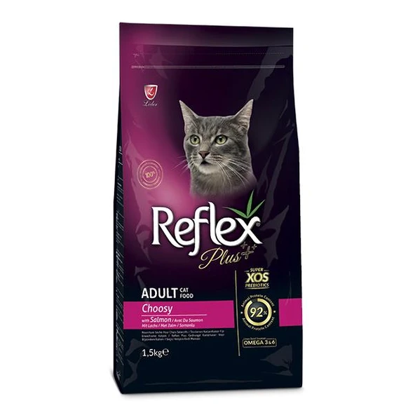 Reflex Plus Choosy Seçici Kediler için Somonlu Yetişkin Kedi Maması 1,5Kg