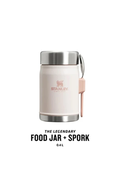 Stanley The Legendary Food JaStanley Klasik Kaşıklı Pembe 0.40 lt Çelik Yemek Termosur + Spork .4L / 14oz - 2
