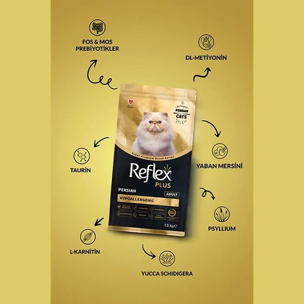 Reflex Plus Hipoalerjenik Persian Yetişkin Kedi Maması 1,5Kg - 2