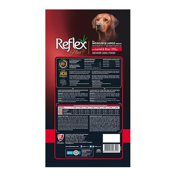 Reflex Plus Orta ve Büyük Irk Kuzu Etli Yetişkin Köpek Maması 3Kg - 2
