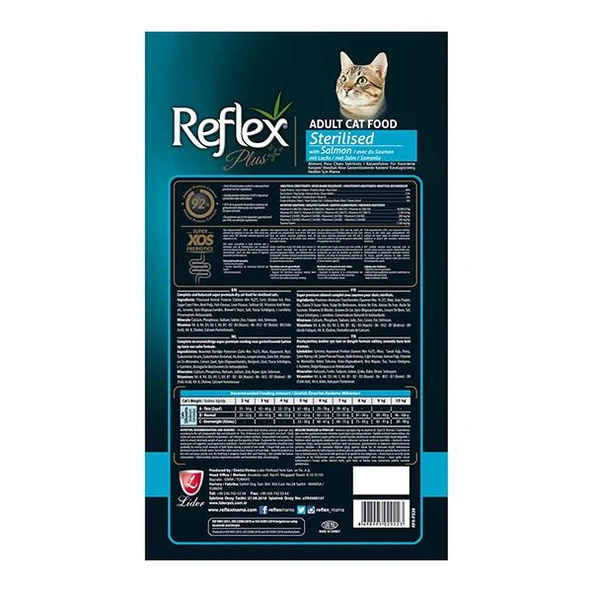 Reflex Plus Sterilised Somonlu Kısırlaştırılmış Kedi Maması 1,5Kg - 2