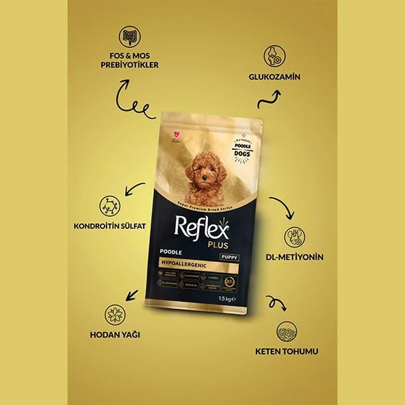 Reflex Plus Hipoalerjenik Poodle Yavru Köpek Maması 1,5Kg - 2