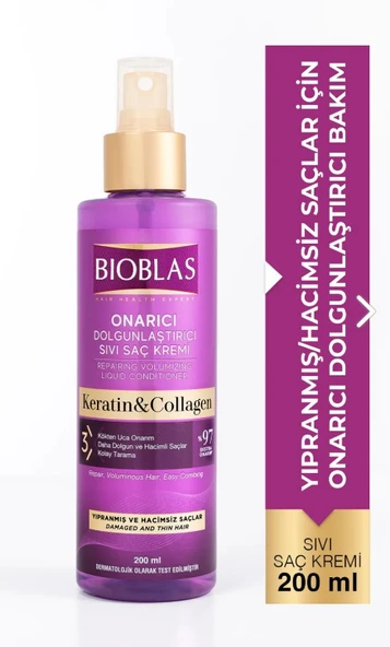 Bioblas Sıvı Saç Kremi 200 Ml Kolajen Ve Keratin - 1