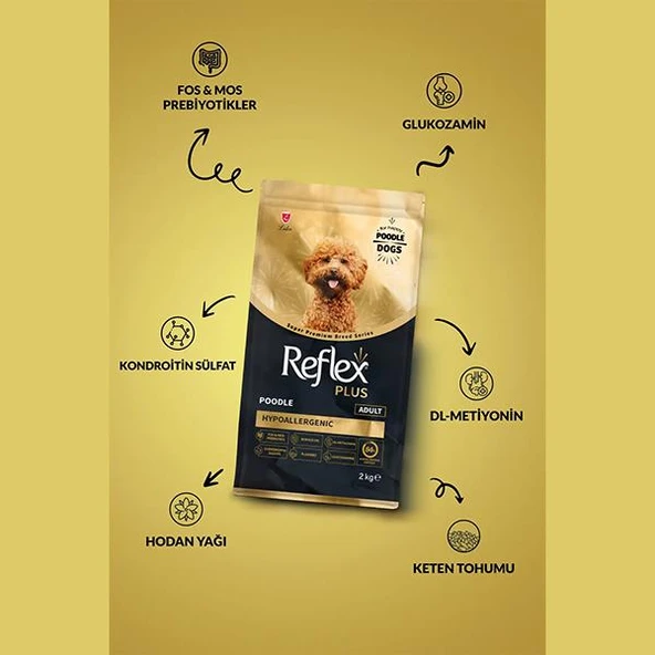 Reflex Plus Hipoalerjenik Poodle Yetişkin Köpek Maması 2Kg - Resim 3