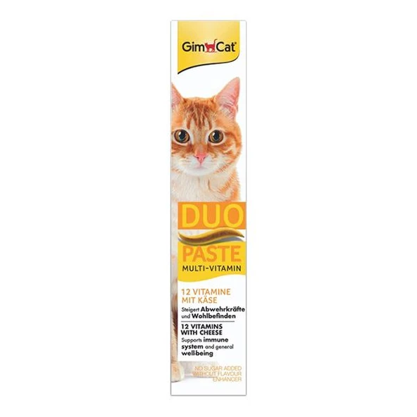 Gimcat Duo Paste Peynirli Multi-Vitamin Kedi Macunu 50gr ürün görseli 1