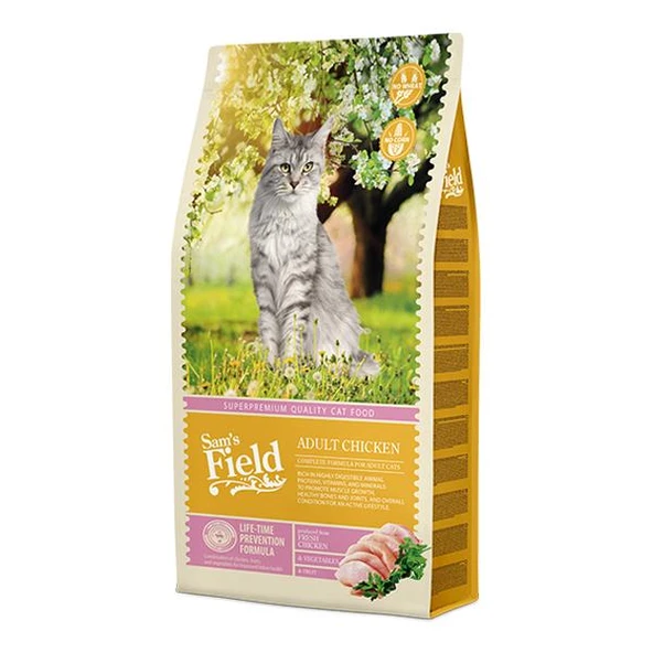 Sam's Field Adult Tavuklu Tahılsız Yetişkin Kedi Maması 7,5 Kg
