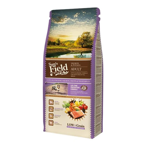 Sam's Field Somonlu Düşük Tahıllı Yetişkin Köpek Maması 13 Kg ürün görseli