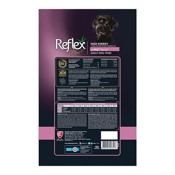 Reflex Plus High Energy Dana Etli Yetişkin Köpek Maması 3Kg - 2