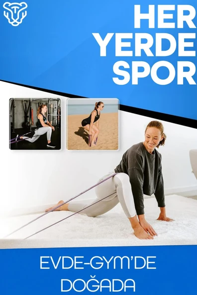 35 KG Mor Barfiks Direnç Lastiği – Extra Sert Gym Pilates Fitness Kas Geliştirme Bandı - 4