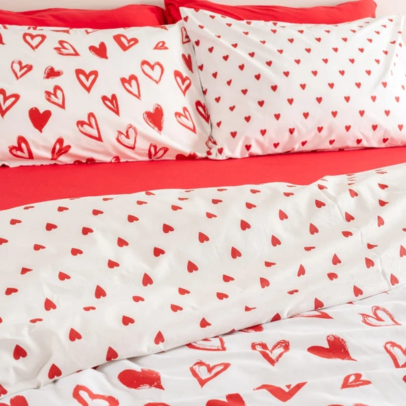 Soley | Mix & Match | Lover | %100 Pamuk Tek Kişilik Nevresim Seti - 10