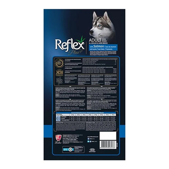 Reflex Plus Orta ve Büyük Irk Somonlu Yetişkin Köpek Maması 15Kg - 2