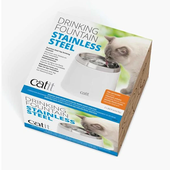 Catit Kedi Suluğu Çelik Hazneli 2Lt - 4