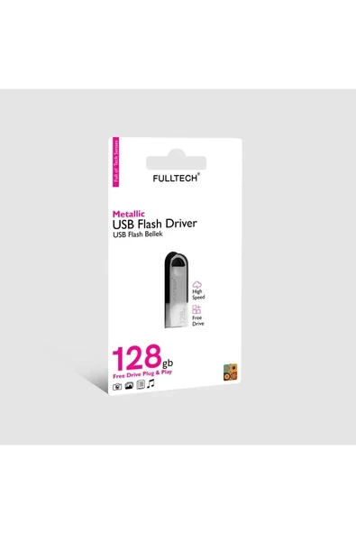 Fulltech 128GB FLASH BELLEK METAL Süper Hızlı Flash Bellek FD12 ürün görseli 1