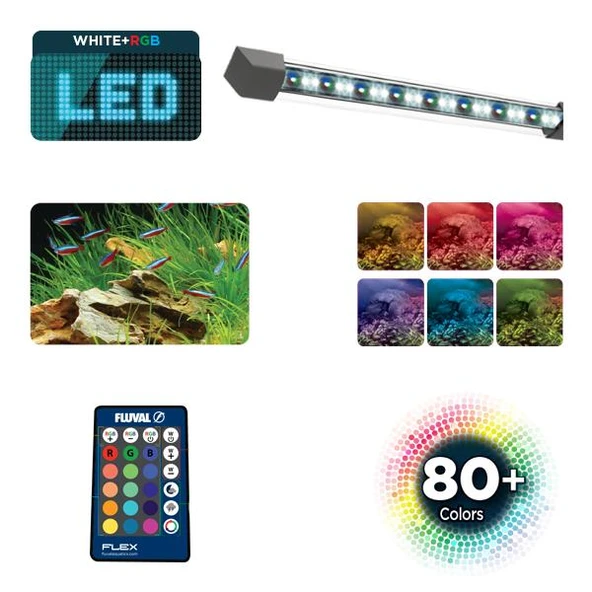 Fluval Flex Akvaryum 34 Lt Siyah - 4