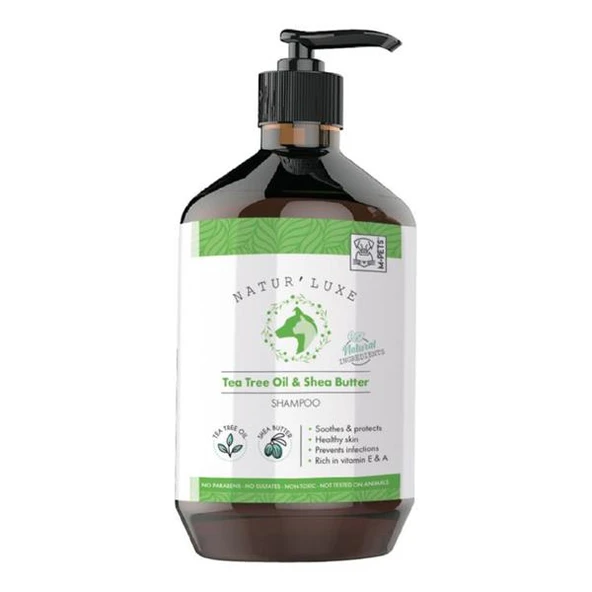 M-Pets Naturluxe Çay Ağaçı ve Shea Yağlı Köpek Şampuanı 500ml