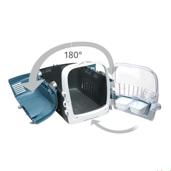 Catit Cabrio Carrier Blue Grey Kedi Köpek Taşıma Çantası - 3