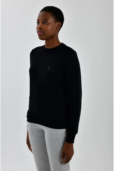 Kadın Sol Göğsü Logo Detaylı Sweatshirt - 18