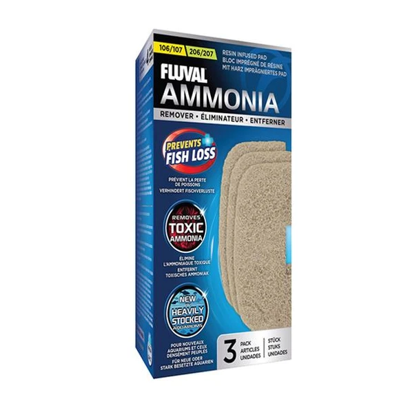 Fluval 107/207 İçin Ammonia Remover 3 Lü Paket