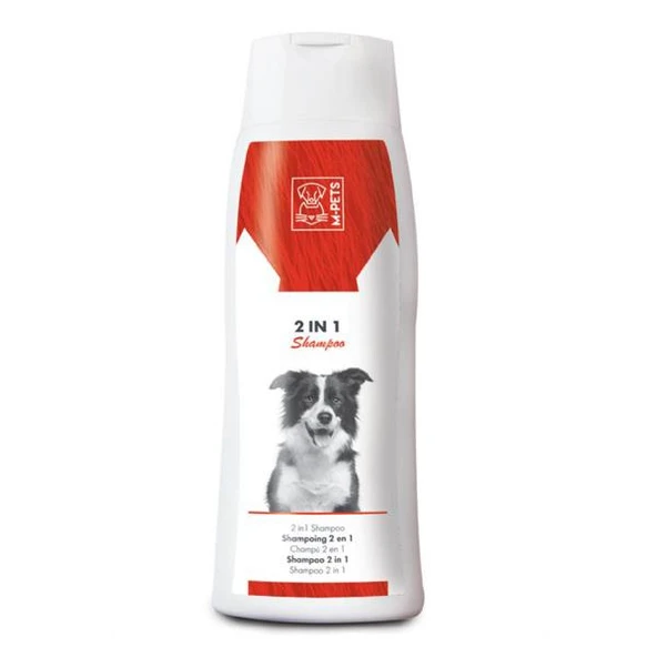 M-Pets İkisi Bir Arada Köpek Şampuanı ve Bakım Kremi 250ml ürün görseli