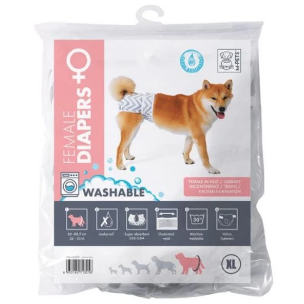 M-Pets Diapers Dişi Köpekler İçin Yıkanabilir Külot XL ürün görseli