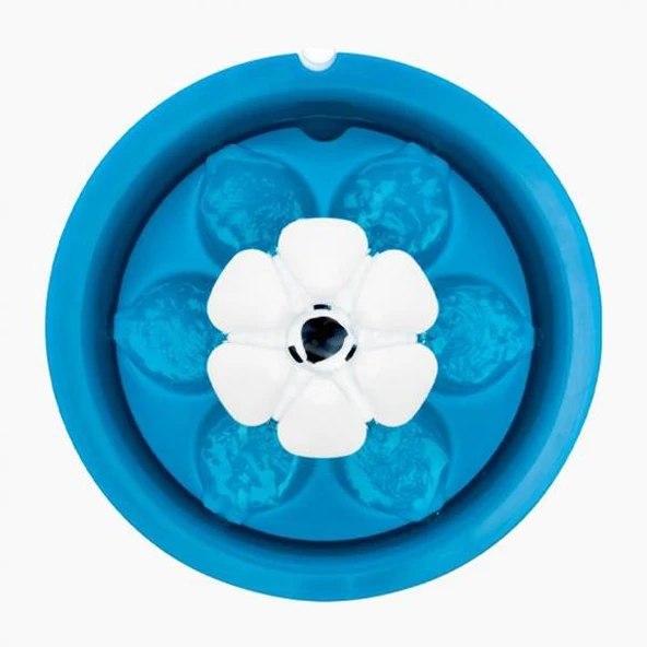 Catit 2.0 Flower Fountain 3 Lt Led Işıklı Otomatik Su Kabı Mavi - 5