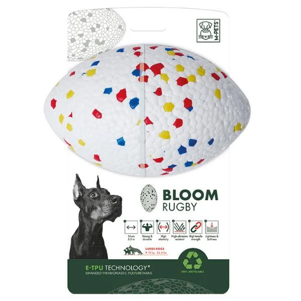 M-Pets Bloom Parçalanmaz Rugby Oyun Topu