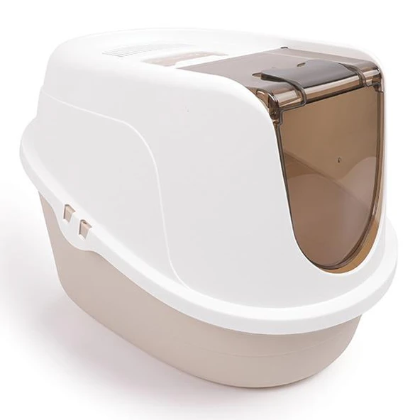 M-Pets Eco Tima Kapalı Kedi Tuvaleti M Desert Sand - 4