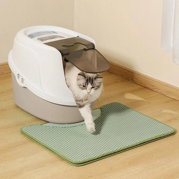 M-Pets Eco Tima Kapalı Kedi Tuvaleti M Desert Sand - 2