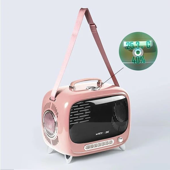 M-Pets Sixties Tv Taşıma Çantası Beyaz - 4