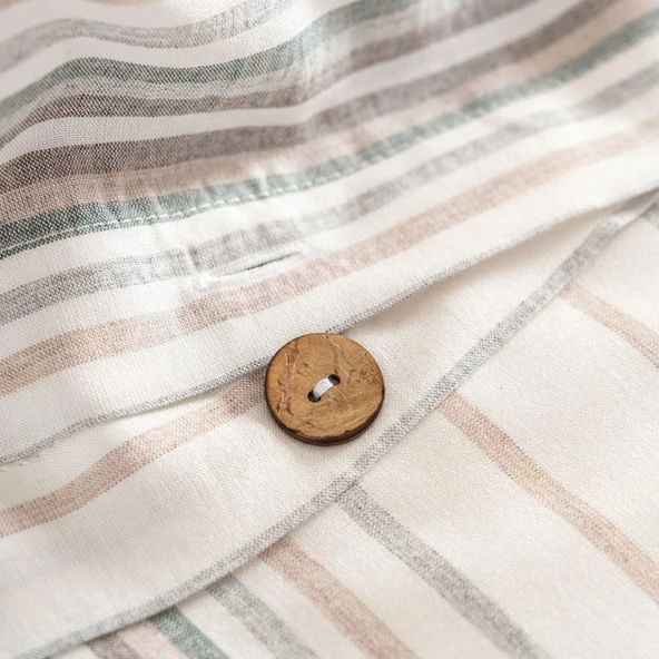 Soley | Felix | İpliği Boyalı Tek Kişilik Nevresim Takımı - 10