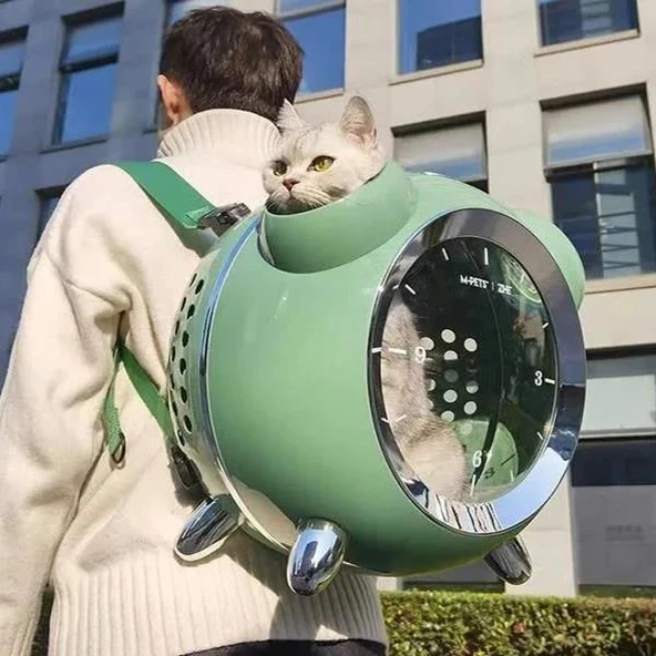 M-Pets Sixties Clock Taşıma Çantası Beyaz - Resim 4