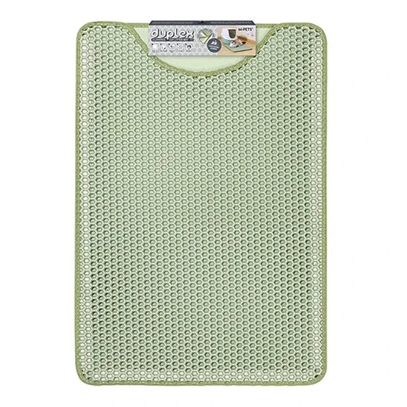 M-Pets Duplex Elekli Kedi Kumu Paspası Yeşil 45x65Cm ürün görseli