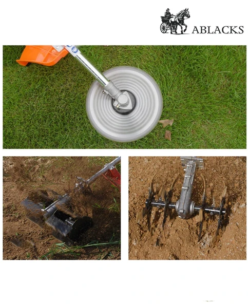 Yan Tırpan + Toprak Çapalama Aparatı + Zincirli Başlık (2 Adet Çapa) - Resim 3