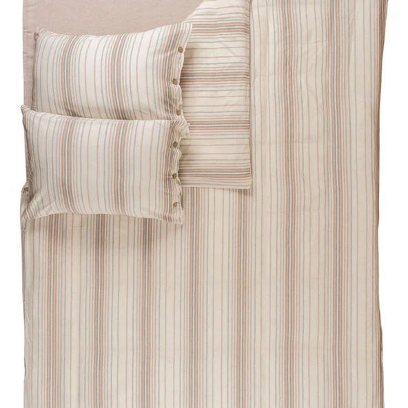 Soley | Felix | İpliği Boyalı Tek Kişilik Nevresim Takımı - 6