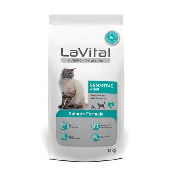 Lavital Adult Somonlu Yetişkin Kedi Maması 12Kg