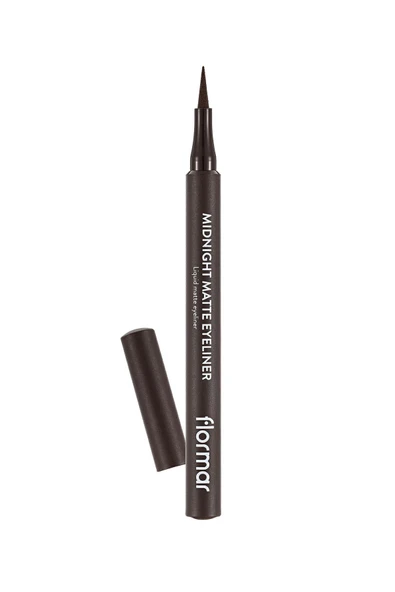 FLORMAR Mat Likit Kalem Eyeliner (KAHVE) - Midnight Matte Eyeliner - 002 Brown - 8690604641659 - 2