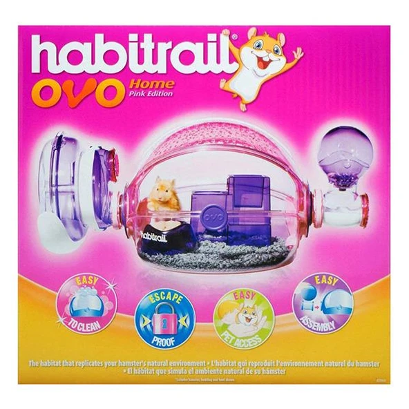 Habitrail Ovo Hamster Kafesi Pembe - 3