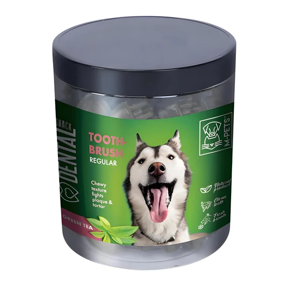 M-Pets Dental Yeşil Çaylı Köpek Diş Sağlığı Ödülü 340gr