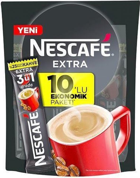 Nescafe Extra 3'ü 1 Arada 17 gr 10'lu Paket