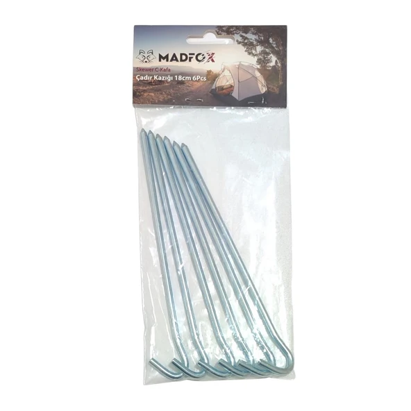 Madfox Skewer C-Kafa Çadır Kazığı 18cm 6Pcs - 1