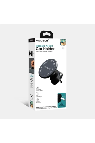 Fulltech Mıknatıslı, Havalandırma İçin Araç İçi Telefon Tutucu FHD11 ürün görseli 1