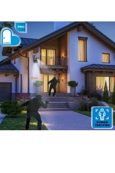 Çift Kameralı Wifi IP Kamera 360° Hareketli WiFi İç-Dış Mekan Ptz Ses Kayıtlı Güvenlik Kamerası - 2