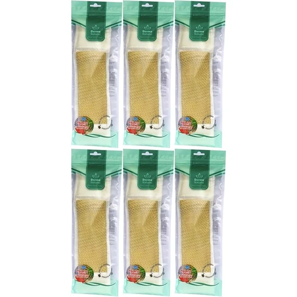 Derma Naturel Palmiye Örme İpli Banyo Kemeri (8*24CM) (6 Lı Set) ürün görseli