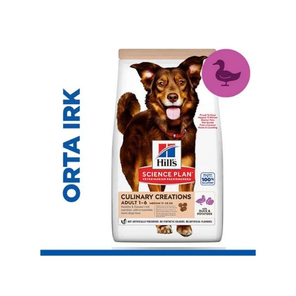 Hills Ördekli ve Patatesli Yetişkin Köpek Maması 14Kg