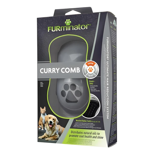 Furminatör Curry Kedi Köpek Masaj ve Yıkama Fırçası - 2