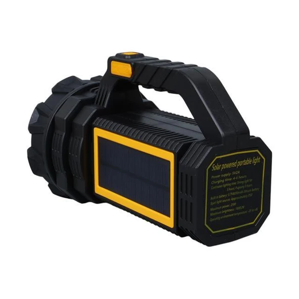 PowerMaster MX-W5190-P50 Solar Şarjlı El Feneri Uzun Mesafe Işıldak - 3