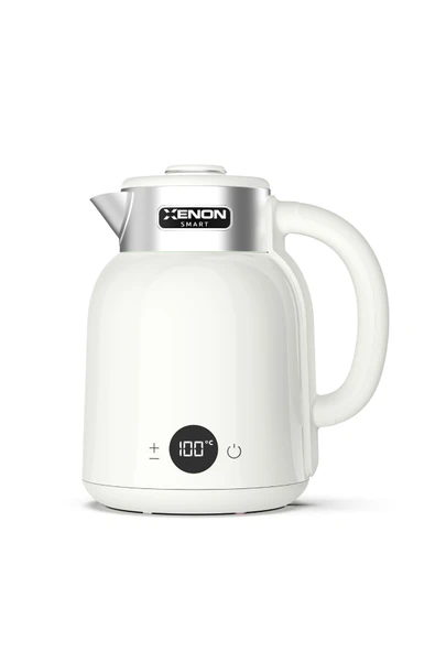 Xenon Smart Akıllı Kettle 1.5 lt Wi-Fi 2200 W App ile Kontrol Sesli Asistan Desteği Su Isıtıcı Krem X7101