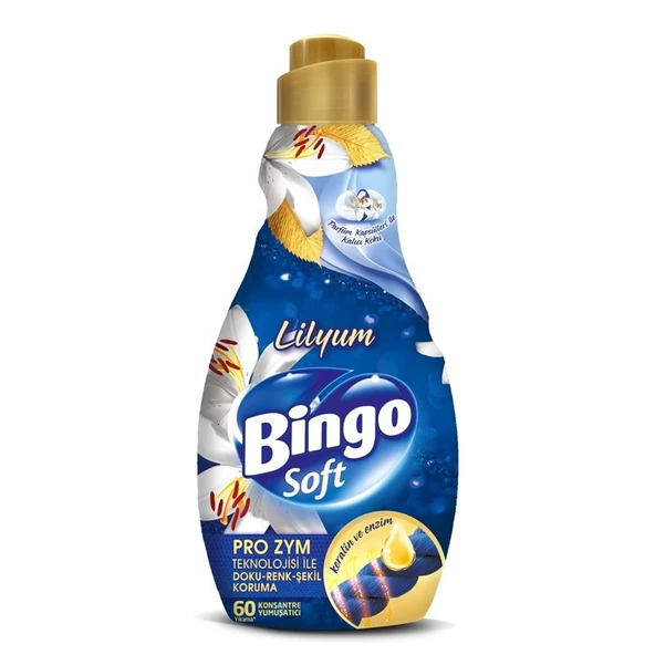 Bingo Soft Çamaşır Yumuşatıcı Konsantre 1440ML Lilyum