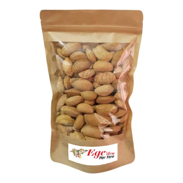 Datça Kabuklu Nurlu Sıralı Badem 1000 Gr